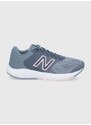 Boty New Balance W520LP7 šedá barva, na plochém podpatku