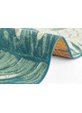 Hanse Home Collection koberce Kusový koberec Flair 105618 Tropical Leaves Turqouise – na ven i na doma - 80x165 cm