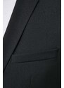 Blazer s příměsí vlny Calvin Klein černá barva