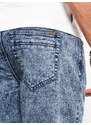 Ombre Clothing Pánské džínové mramorované šortky - modré V1 OM-SRDS-0117