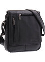 Pánská kožená taška přes rameno Sendi Design N-702 černá