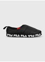 Pantofle Fila Comfider černá barva, FFM0147