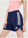 Tréninkové šortky adidas Performance Condivo 22 dámské, tmavomodrá barva, s aplikací, high waist