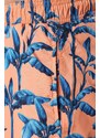 Trendyol Orange Standard Size Tropical Printed Swimsuit Sea Shorts