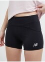 Běžecké šortky New Balance Accelerate Pacer černá barva, medium waist