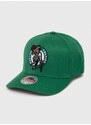 Čepice s vlněnou směsí Mitchell&Ness Boson Celtics zelená barva, s aplikací