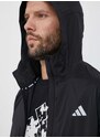 Větrovka adidas Performance Ultimate černá barva, přechodná