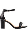 Shelvt BLACK SANDALS ON THE POST