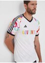 Tréninkové tričko adidas Performance Pride Tiro bílá barva