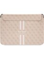 Pouzdro na notebook - Guess, 13-14 4G Printed Stripes Pink