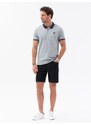 Ombre Men's polo shirt with contrasting elements