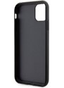 Ochranný kryt pro iPhone 11 Pro - Guess, Rhinestones Triangle Metal Logo Black