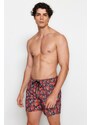 Trendyol Men's Multicolored Fish Printed Standard Size Swimwear Marine Shorts