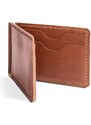 Bagind Klipy - ručně vyrobená pánská peněženka z hnědé hovězí kůže.