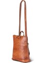 Bagind Komby - dámský kožený kabelko-batoh hnědý