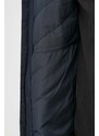 Péřová bunda EA7 Emporio Armani pánská, tmavomodrá barva, přechodná