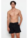 Trendyol Black Standard Size Soft Fabric Sea Shorts