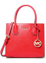 Michael Kors Mercer Medium Pebbled Leather Crossbody Bag Sangria