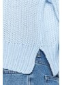 Trendyol Blue Wide Fit Měkký texturovaný pletený svetr