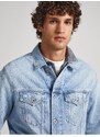 Světle modrá pánská džínová bunda Pepe Jeans Pinners - Pánské