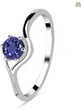 Klenoty Amber Luxusní stříbrný prsten s iolitem Special Moment