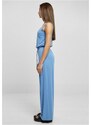 URBAN CLASSICS Ladies Long Sleevless Modal Jumpsuit - horizonblue