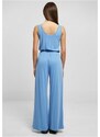 URBAN CLASSICS Ladies Long Sleevless Modal Jumpsuit - horizonblue