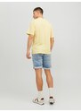 Světle žluté pánské tričko Jack & Jones Splash - Pánské