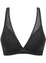 DIM SUBLIM TRIANGLE BRA - Women's lace bra without bones - black