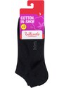 Bellinda COTTON IN-SHOE SOCKS 2x - Women's shorts 2 pairs - black