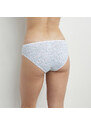 DIM GENEROUS COTTON BIO SLIP - Women's bio cotton panties - white - blue