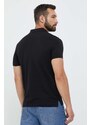 Bavlněné polo tričko Gant černá barva