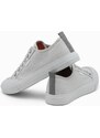 Ombre Men's short sneakers monocolor - gray