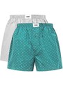 DIM ECOSMART LOOSE BOXER 2x - Men's loose boxers 2 pcs - gray - green