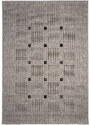 Devos koberce Kusový koberec FLOORLUX Silver/Black 20079 – na ven i na doma - 120x170 cm