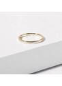 Prsten ze žlutého zlata se třemi diamanty KLENOTA X0898133L18