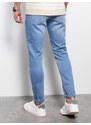 Ombre Clothing Pánské džínové kalhoty SKINNY FIT - světle modré V4 OM-PADP-0101