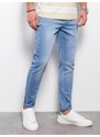 Ombre Clothing Pánské džínové kalhoty SKINNY FIT - světle modré V4 OM-PADP-0101
