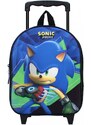 Vadobag Dětský cestovní 3D batoh na kolečkách Ježek Sonic - 9l