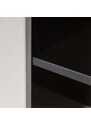 Hoorns Světle šedá dřevěná šatní skříň Frederica 210 x 110 cm