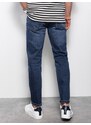 Ombre Clothing Pánské džínové kalhoty REGULAR FIT - tmavě modré V4 OM-PADP-0102