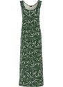bonprix Dlouhé šaty s rozparkem, z udržitelné viskózy Zelená