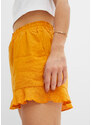 bonprix Krátké tkané šortky s lyocellem Oranžová