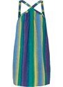 bonprix Lněné šaty s barevným přechodem Fialová