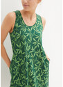 bonprix Bavlněné šaty na ramínka Zelená