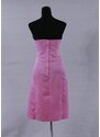 HollywoodStyle.cz krátké růžové koktejlové společenské šaty: Růžová Satén XL