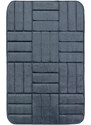 BO-MA koberce Protiskluzová koupelnová předložka 3D 667 dark grey - 40x50 cm