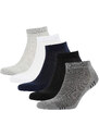 DEFACTO Men's Cotton 5-Pack Short Socks