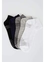 DEFACTO Men's Cotton 5-Pack Short Socks