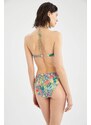 DEFACTO Fall In Love Regular Fit Tropical Patterned Bikini Bottoms